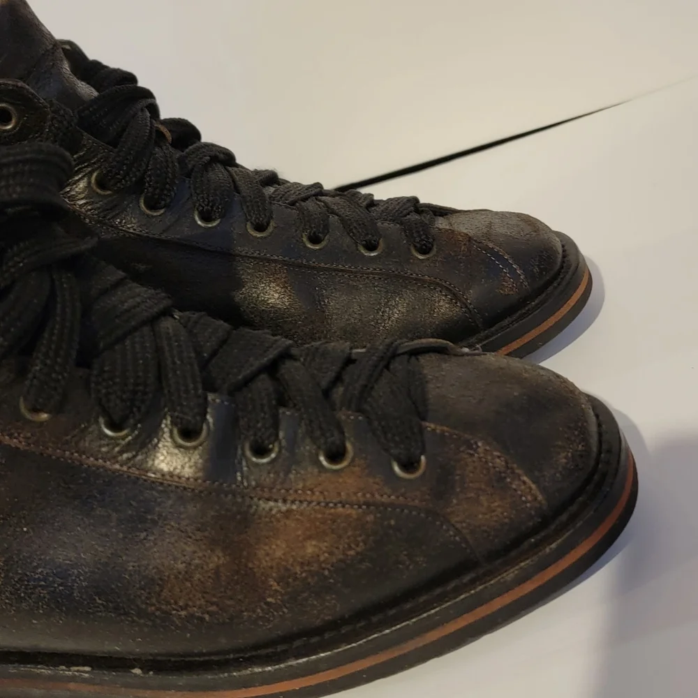 Celebrity-Owned Santoni Custom Boots - Size 9 - Black German Hunter Boot